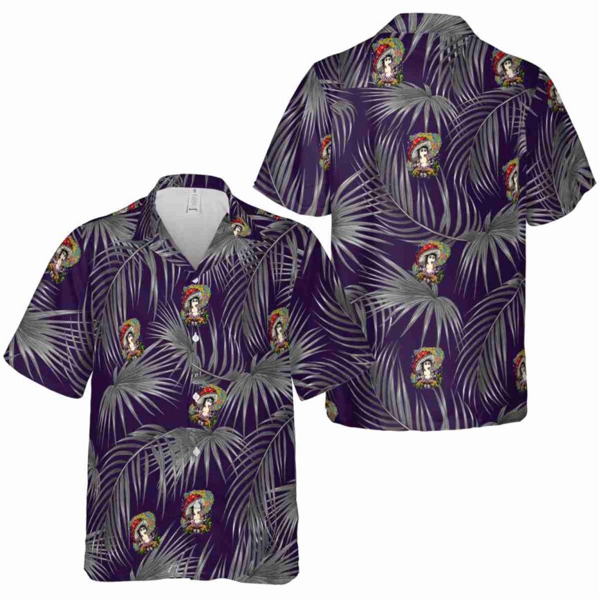 Psychedelic Palm Frond Hawaiian Shirt Premium grade