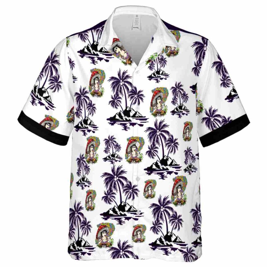 Psychedelic Palm Island Graphic Hawaiian Shirt Fashion forward