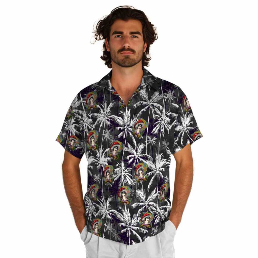 Psychedelic Palm Themed Hawaiian Shirt New Arrival