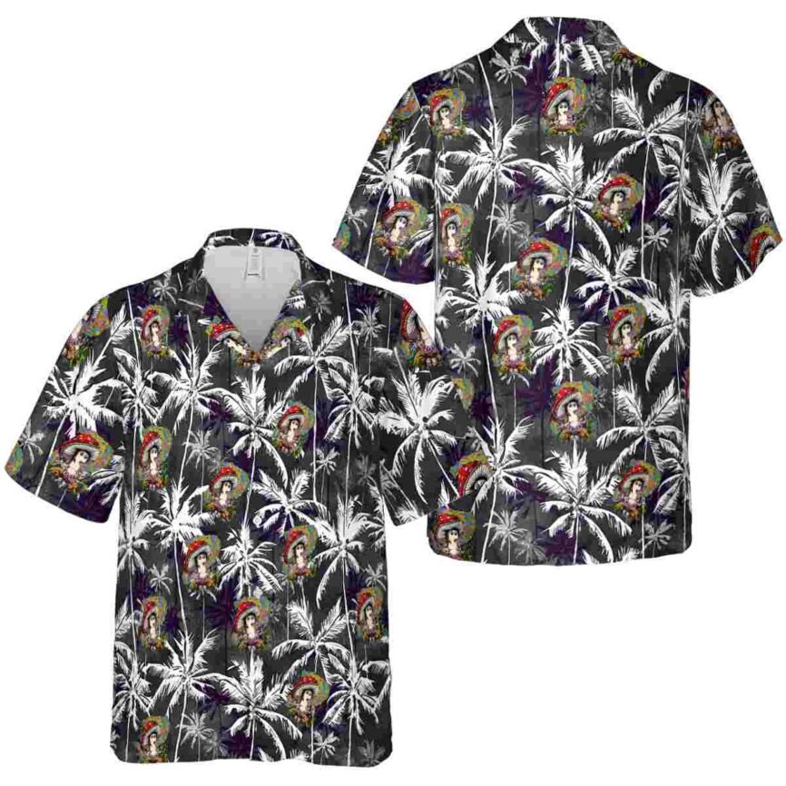Psychedelic Palm Themed Hawaiian Shirt Premium grade