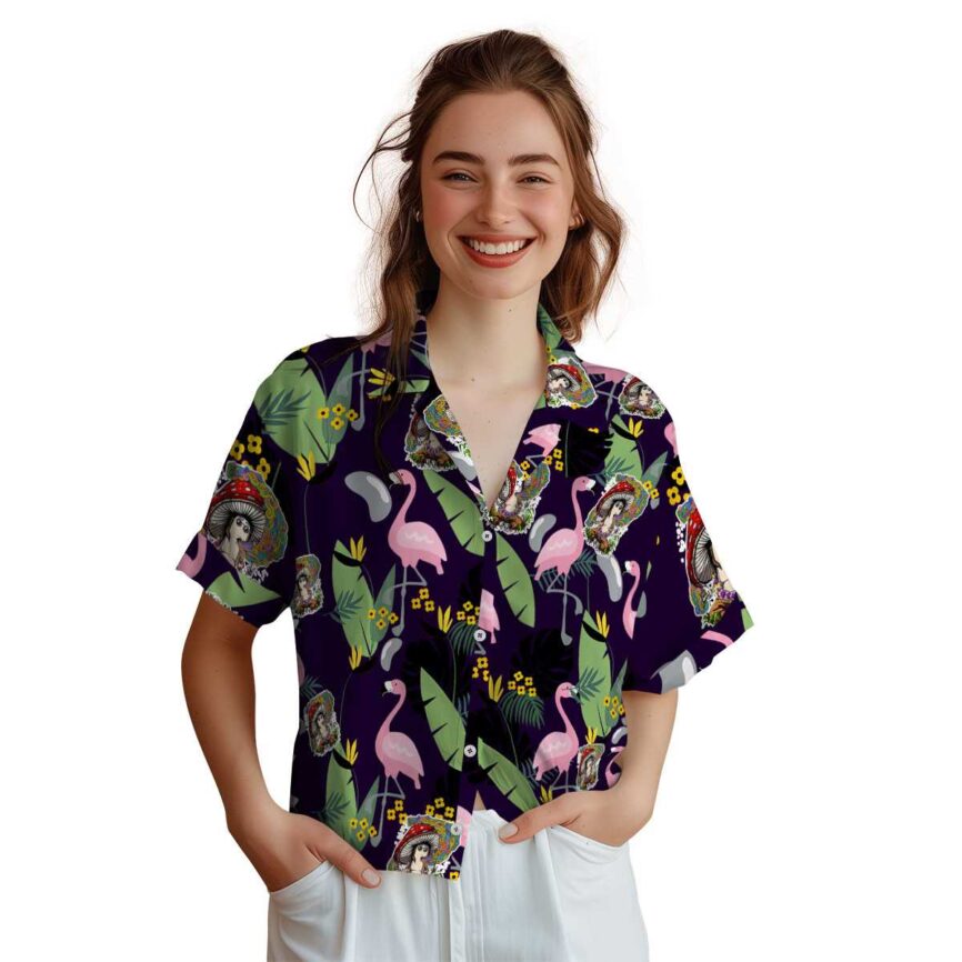 Psychedelic Pink Flamingo Hawaiian Shirt Top rated