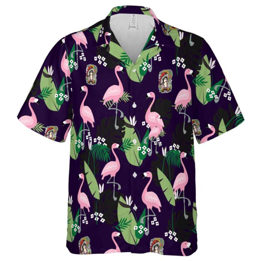 Psychedelic Tropical Flamingo Hawaiian Shirt Fashion forward