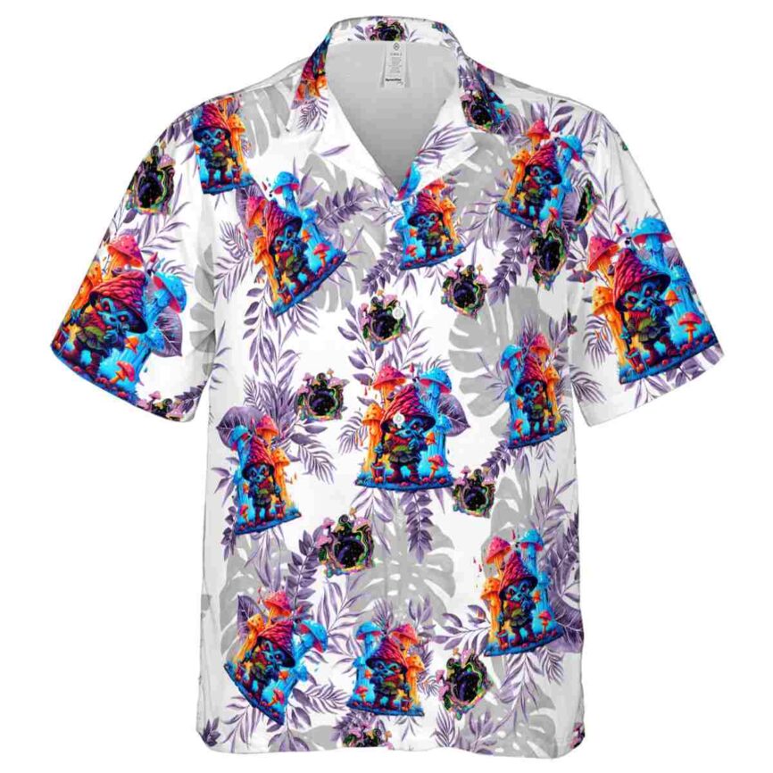 Psychedelic Tropical Fronds Hawaiian Shirt Fashion forward
