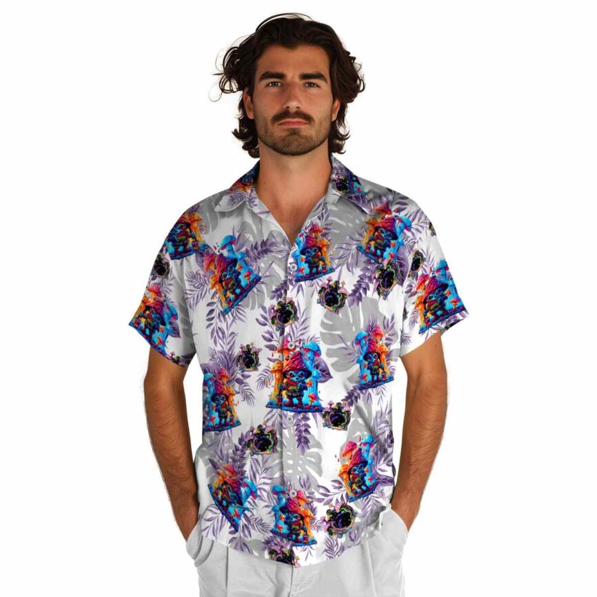 Psychedelic Tropical Fronds Hawaiian Shirt New Arrival