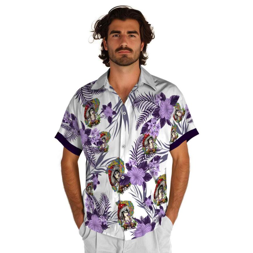 Psychedelic US Flag Floral Hawaiian Shirt New Arrival