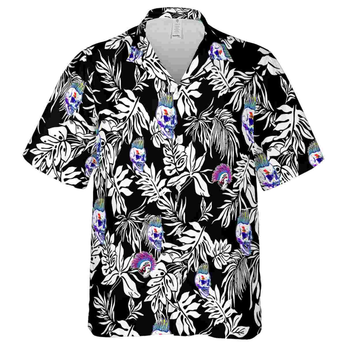 Punk Bold Foliage Hawaiian Shirt Fashion forward Punk Bold Foliage Hawaiian Shirt Fashion forward