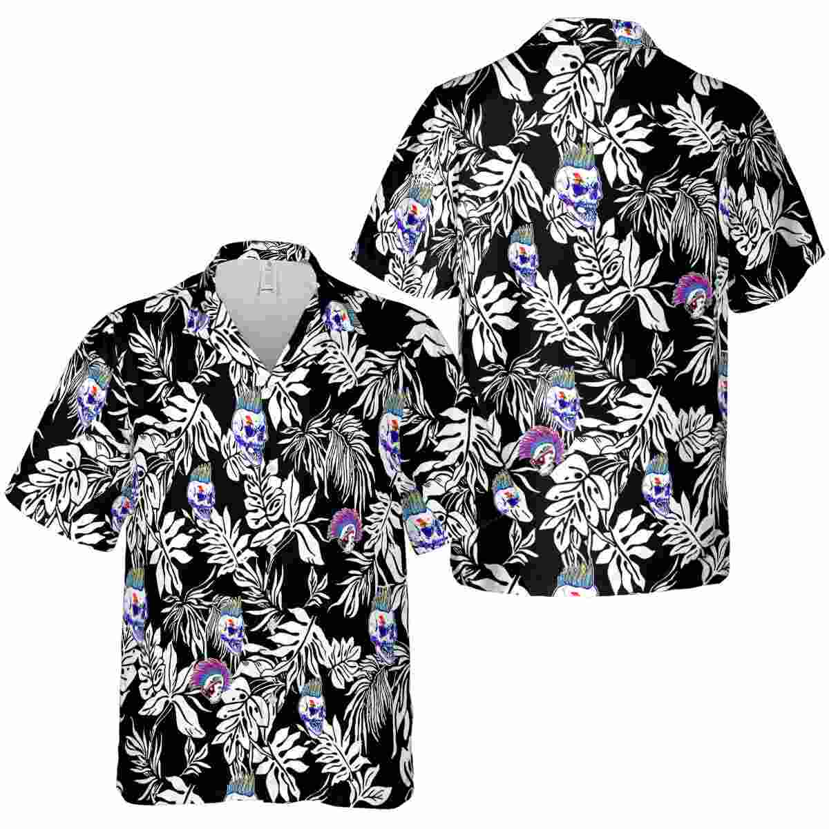 Punk Bold Foliage Hawaiian Shirt Premium grade Punk Bold Foliage Hawaiian Shirt Premium grade