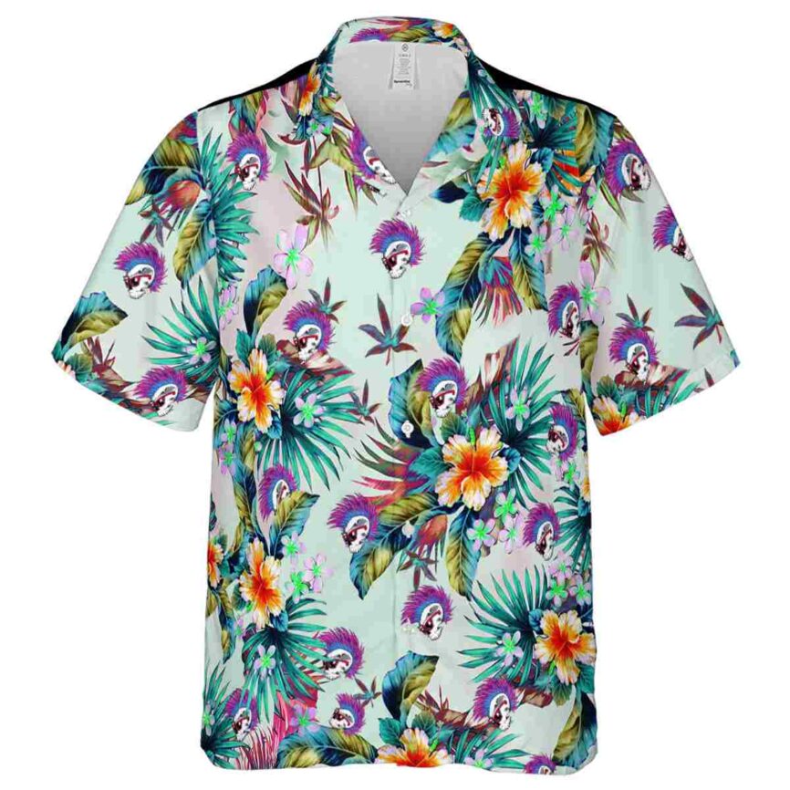 Punk Floral Burst Hawaiian Shirt Fashion forward