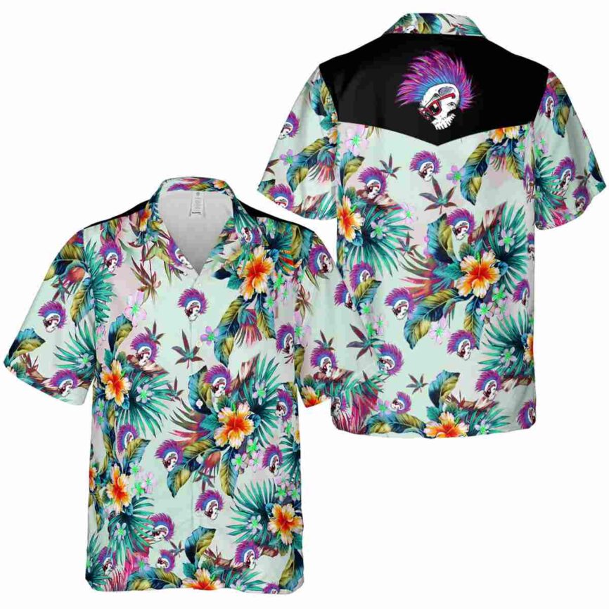 Punk Floral Burst Hawaiian Shirt Premium grade