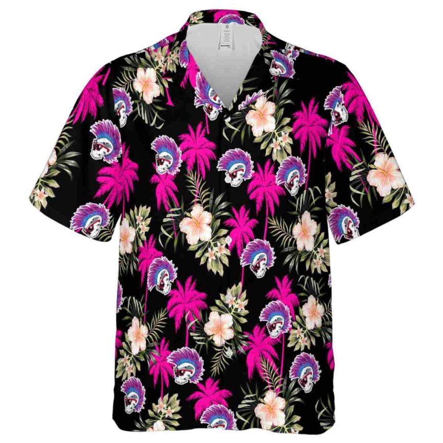 Punk Hibiscus Palm Hawaiian Shirt Fashion forward