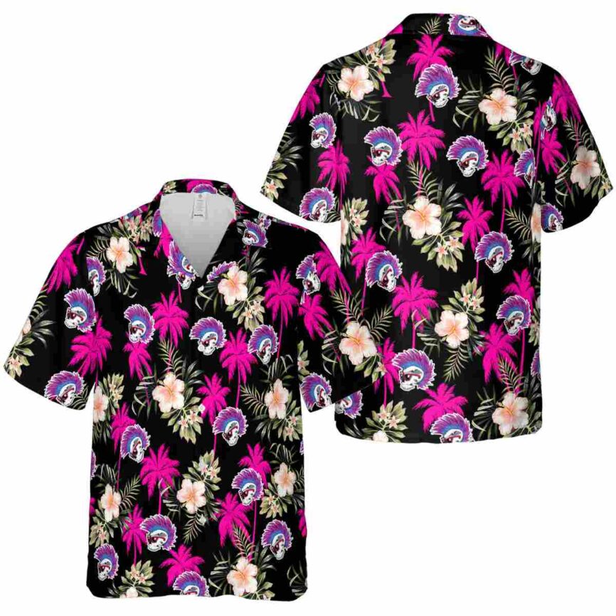 Punk Hibiscus Palm Hawaiian Shirt Premium grade