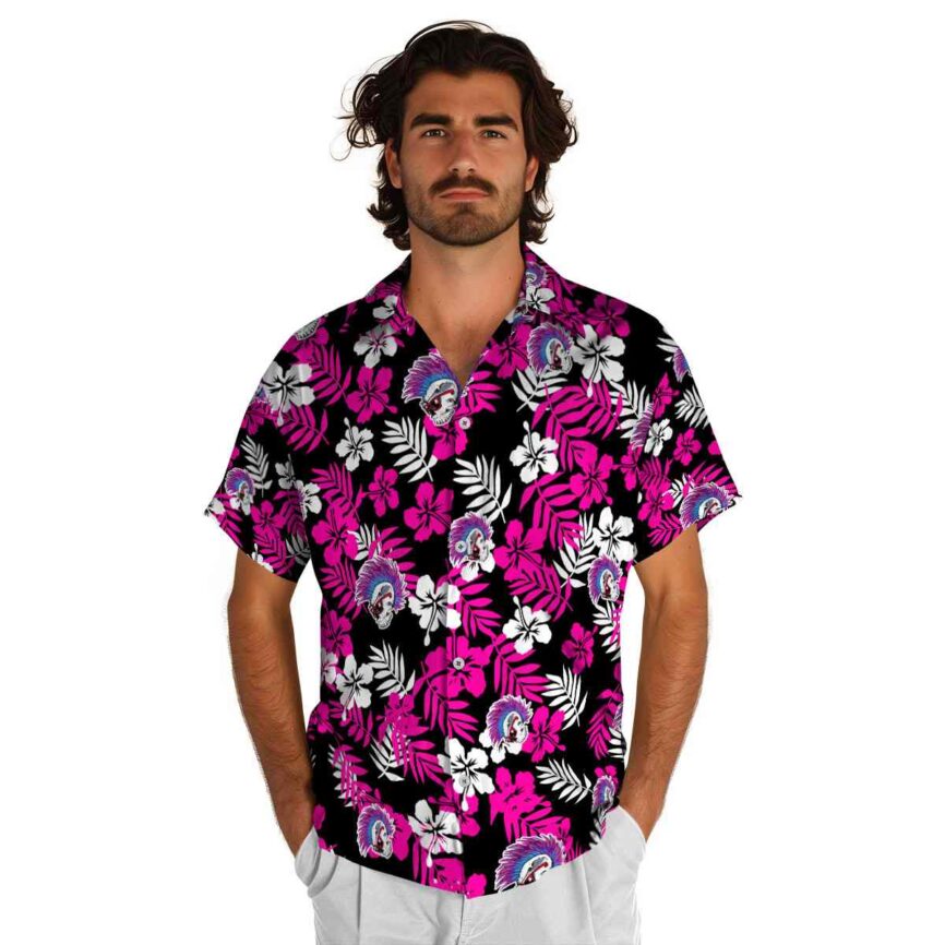 Punk Leafy Hibiscus Hawaiian Shirt New Arrival