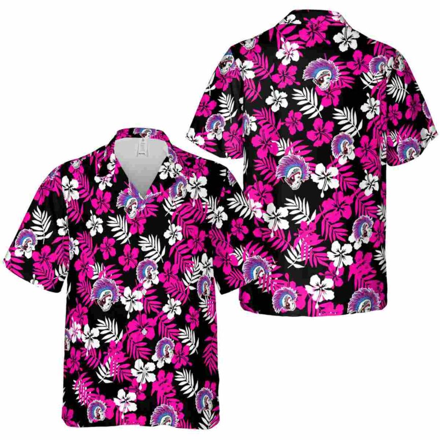 Punk Leafy Hibiscus Hawaiian Shirt Premium grade