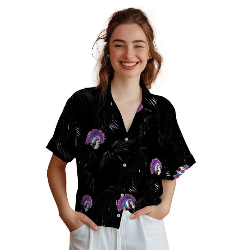 Punk Monochrome Palm Hawaiian Shirt Top rated