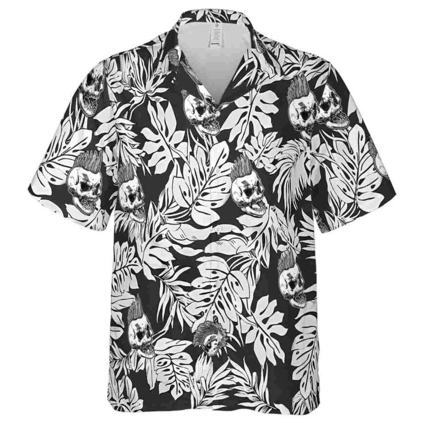 Punk Monstera Foliage Hawaiian Shirt Fashion forward