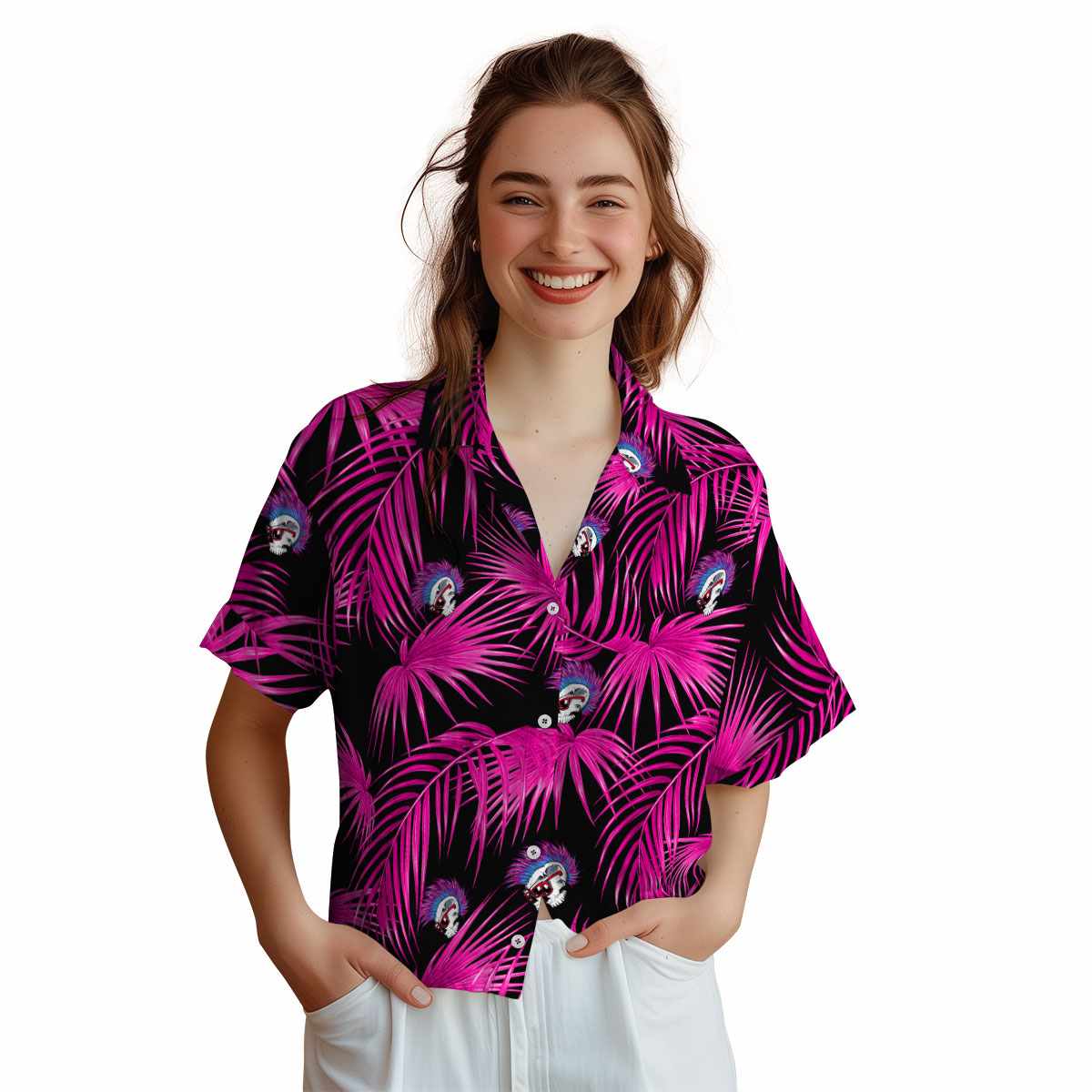 Punk Palm Frond Hawaiian Shirt Top rated Punk Palm Frond Hawaiian Shirt Top rated