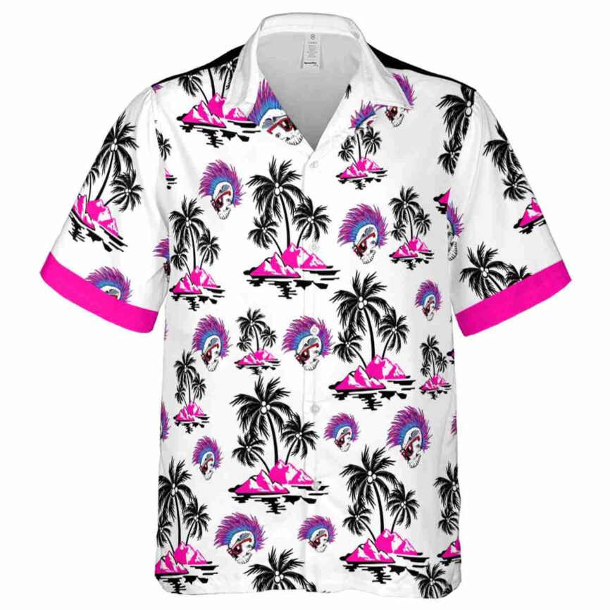 Punk Palm Island Graphic Hawaiian Shirt Fashion forward