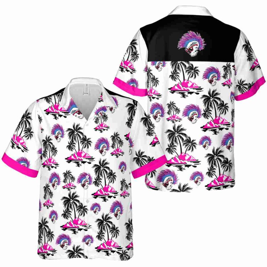 Punk Palm Island Graphic Hawaiian Shirt Premium grade