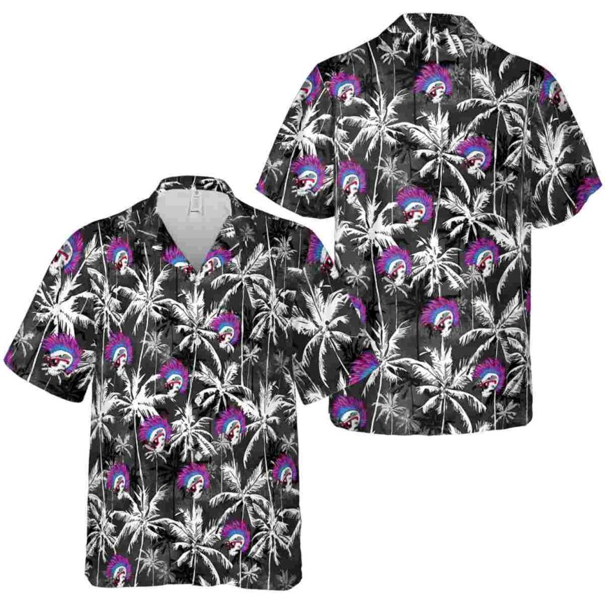 Punk Palm Themed Hawaiian Shirt Premium grade