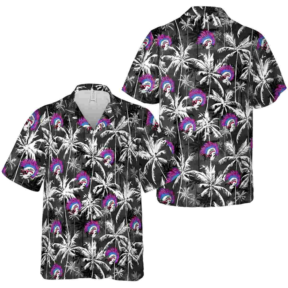 Punk Palm Themed Hawaiian Shirt Premium grade Punk Palm Themed Hawaiian Shirt Premium grade
