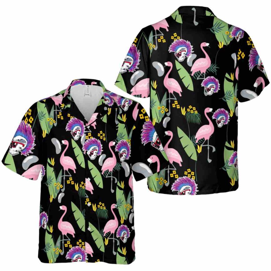 Punk Pink Flamingo Hawaiian Shirt Premium grade