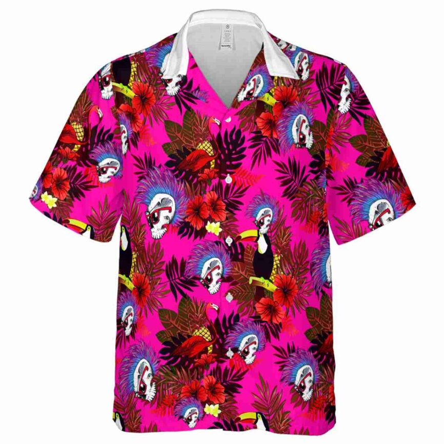 Punk Tropical Bird Hawaiian Shirt Fashion forward