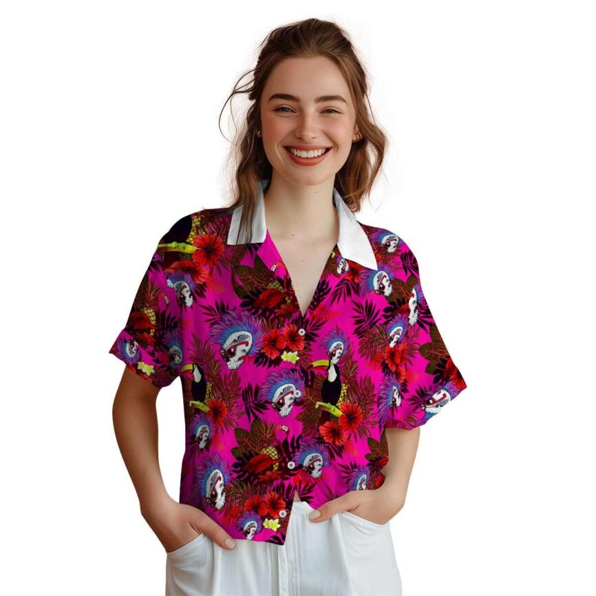 Punk Tropical Bird Hawaiian Shirt Top rated