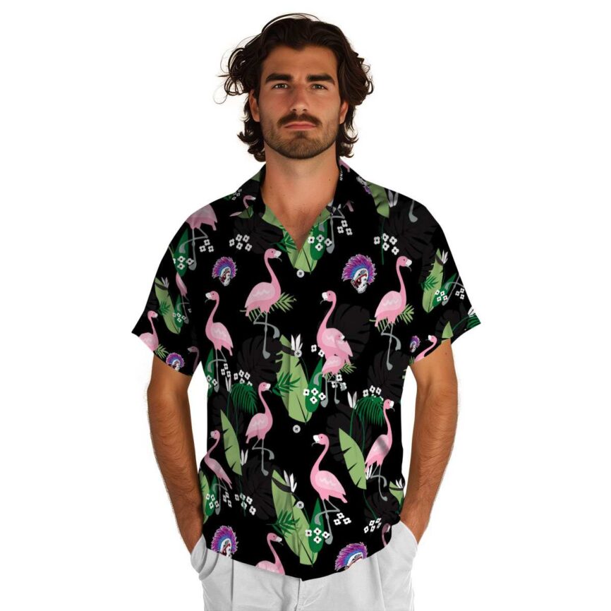 Punk Tropical Flamingo Hawaiian Shirt New Arrival
