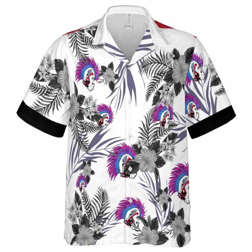 Punk US Flag Floral Hawaiian Shirt Fashion forward