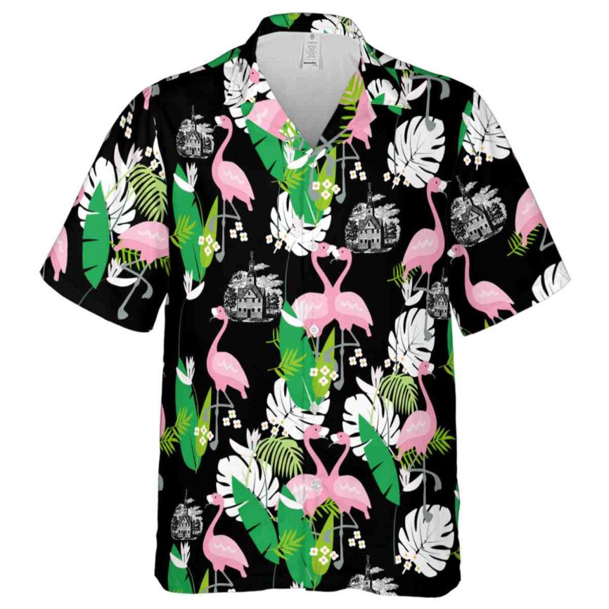 Puritan Flamingo Leaf Hawaiian Shirt Fashion forward