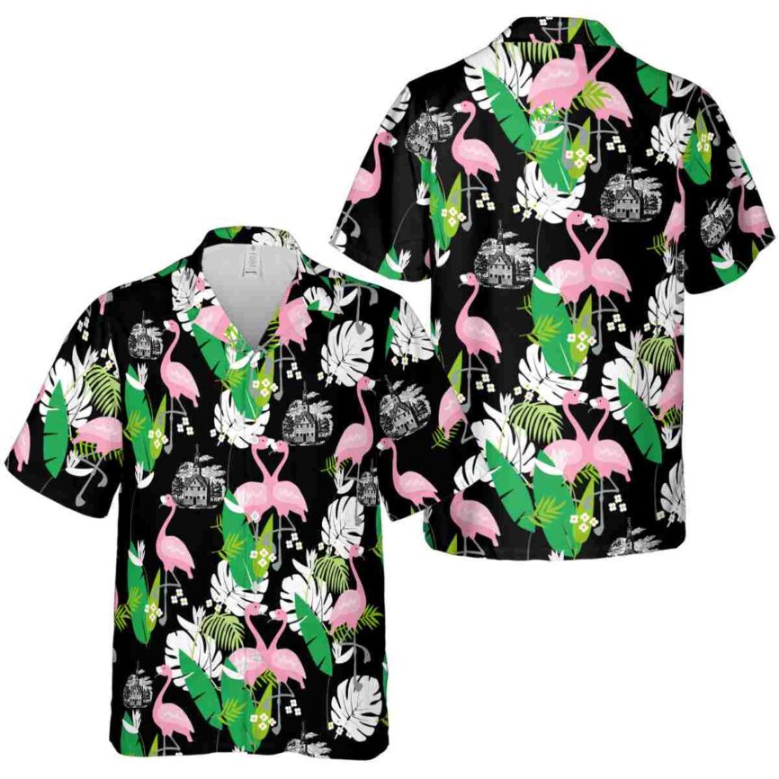 Puritan Flamingo Leaf Hawaiian Shirt Premium grade
