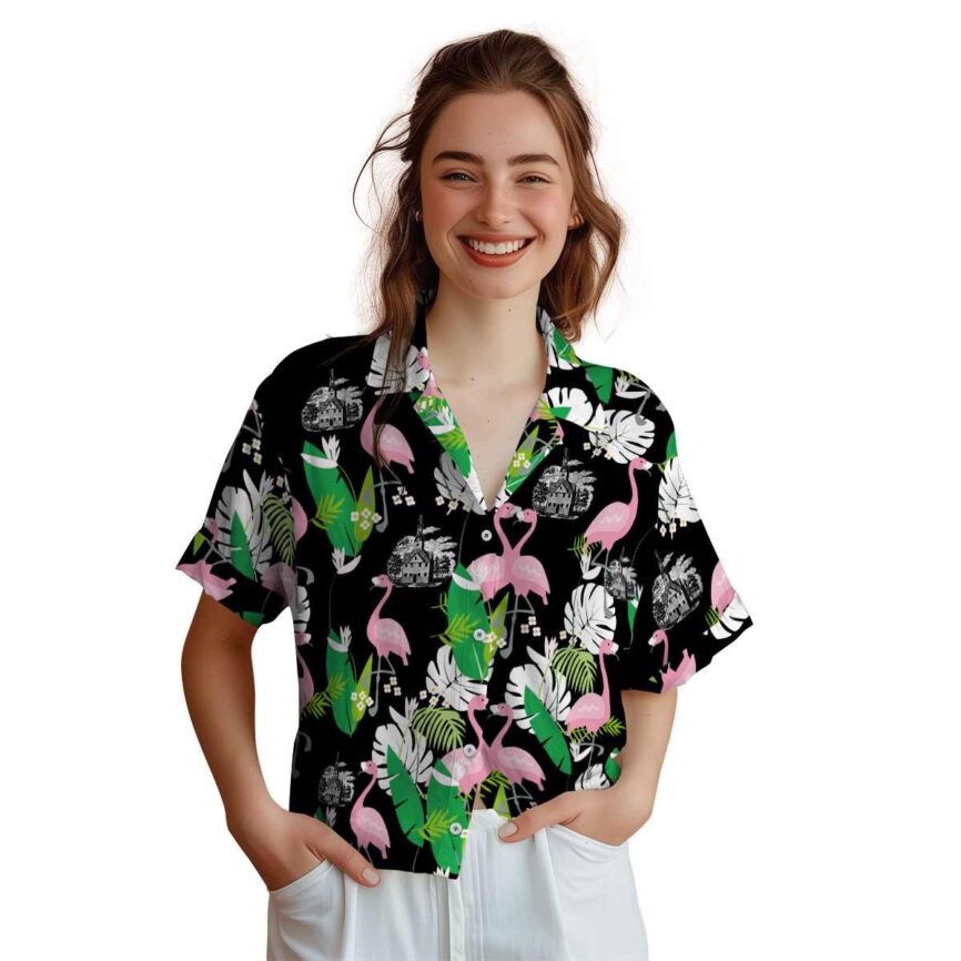 Puritan Flamingo Leaf Hawaiian Shirt Top rated