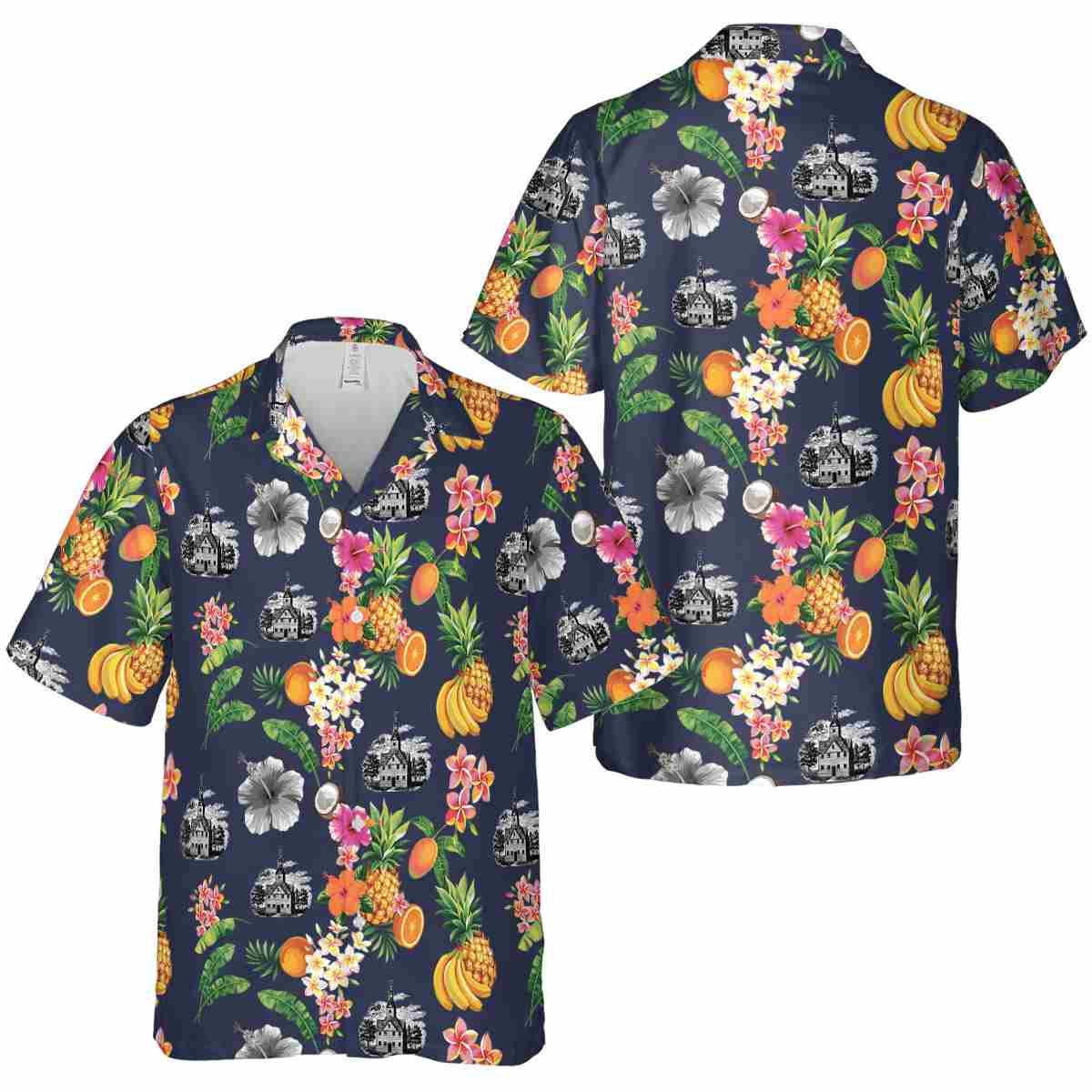 Puritan Fruit Pattern Hawaiian Shirt Premium grade Puritan Fruit Pattern Hawaiian Shirt Premium grade