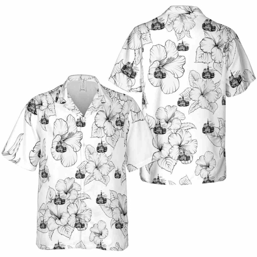 Puritan Hibiscus Flower Hawaiian Shirt Premium grade