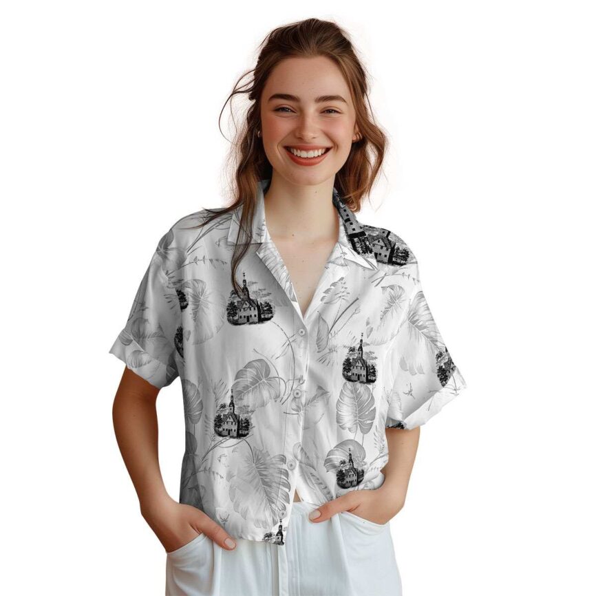 Puritan Leaf Pattern Hawaiian Shirt Top rated