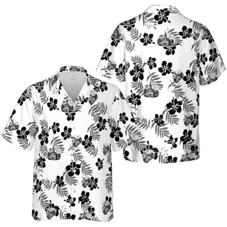 Puritan Leafy Hibiscus Hawaiian Shirt Premium grade