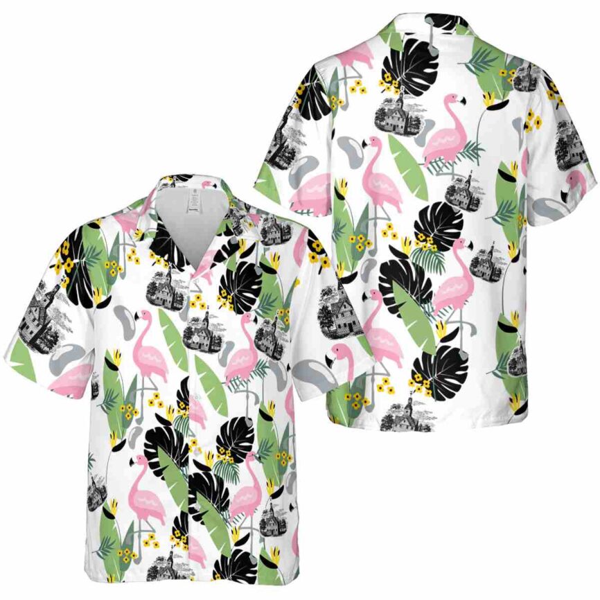 Puritan Pink Flamingo Hawaiian Shirt Premium grade
