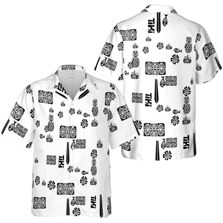 Puritan Tiki Motifs Hawaiian Shirt Premium grade