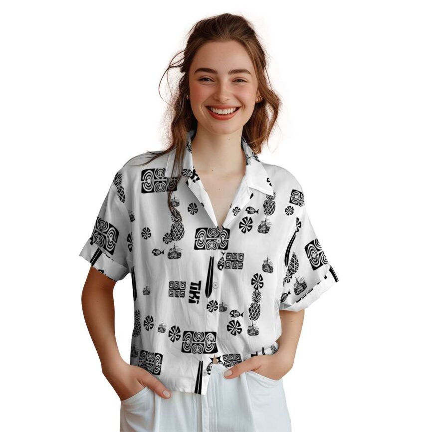 Puritan Tiki Motifs Hawaiian Shirt Top rated