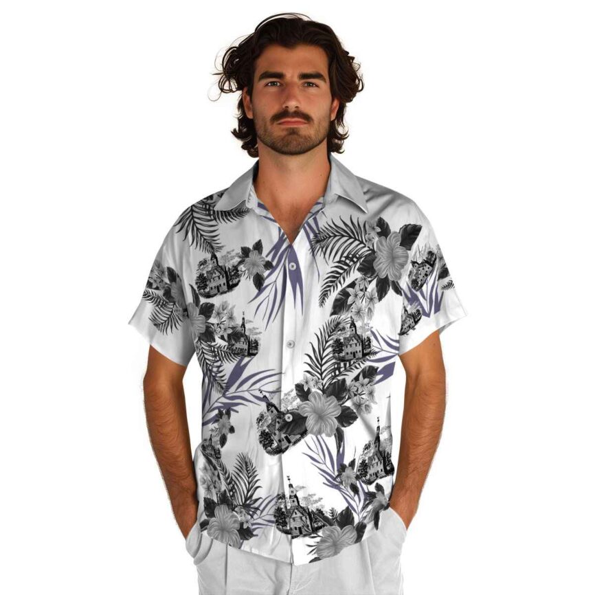 Puritan US Flag Floral Hawaiian Shirt New Arrival