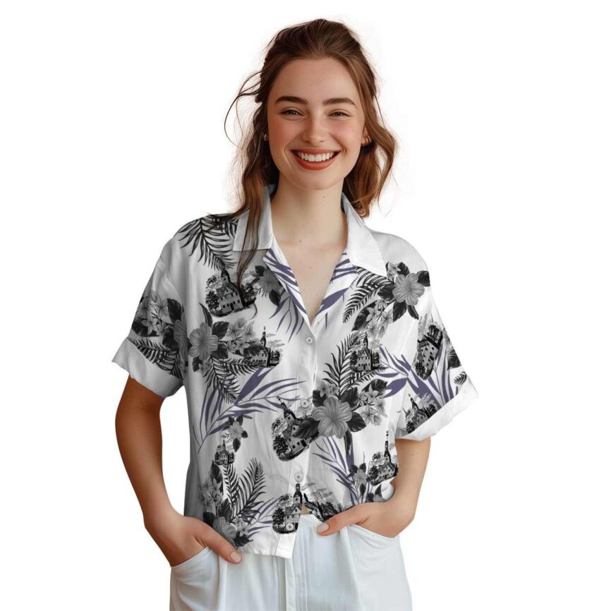 Puritan US Flag Floral Hawaiian Shirt Top rated