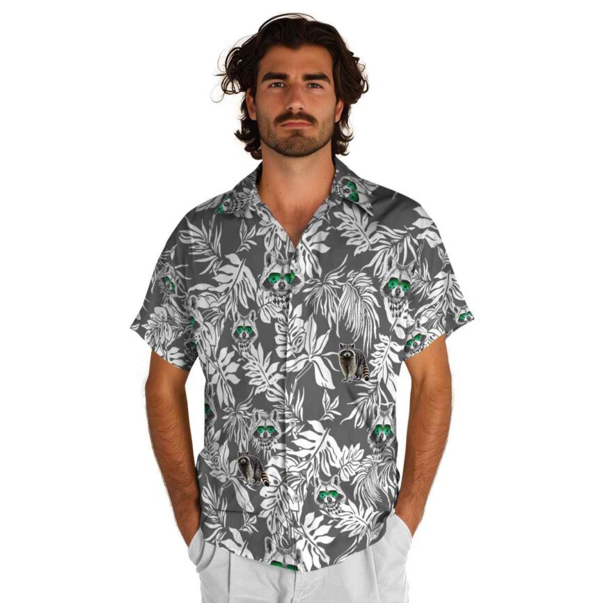 Raccoon Bold Foliage Hawaiian Shirt New Arrival