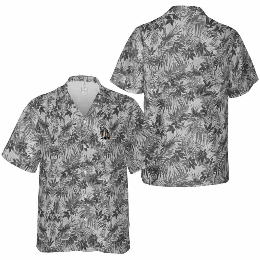 Raccoon Foliage Print Hawaiian Shirt Premium grade