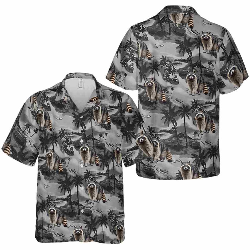 Raccoon Island Beach Hawaiian Shirt Premium grade