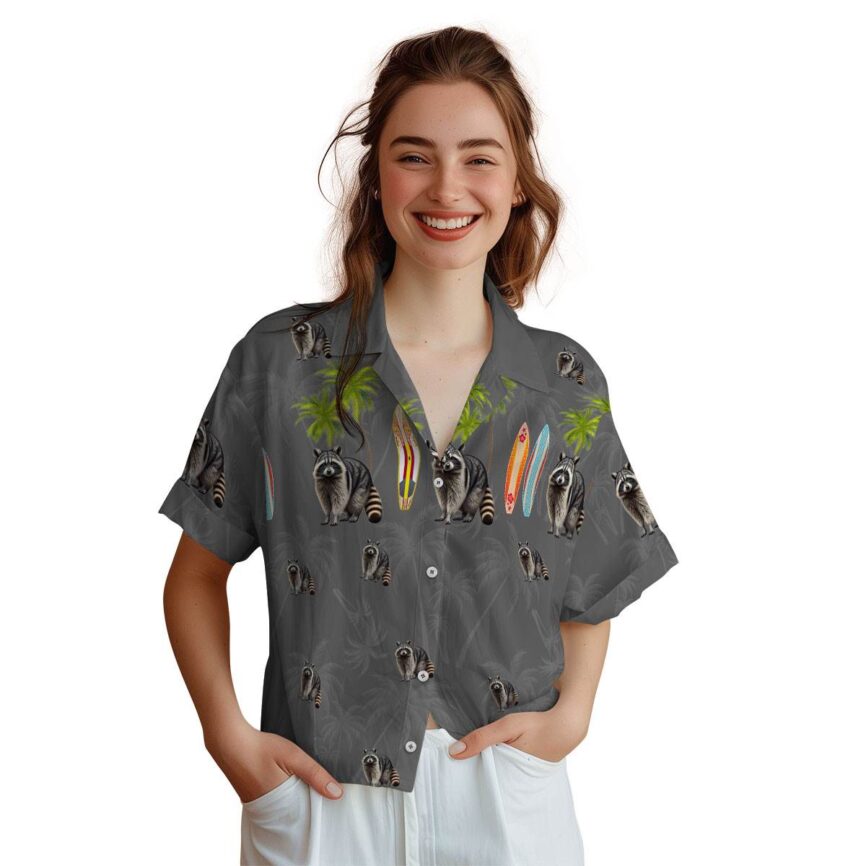 Raccoon Island Theme Hawaiian Shirt Top rated