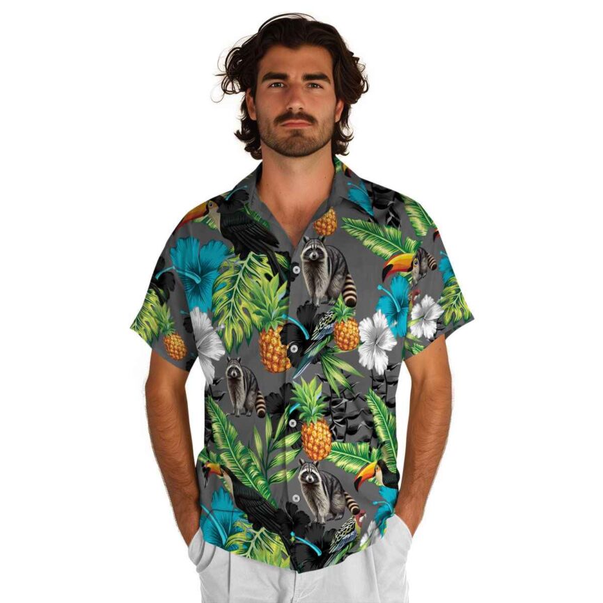 Raccoon Leafy Toucan Hawaiian Shirt New Arrival
