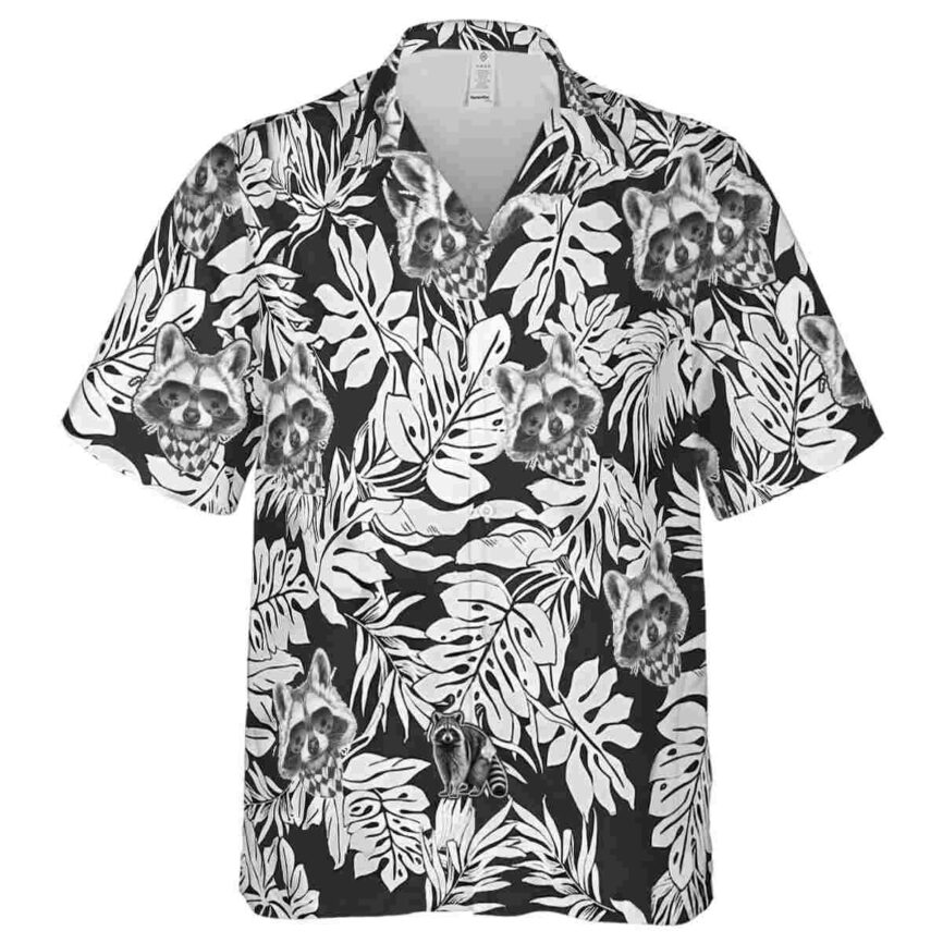 Raccoon Monstera Foliage Hawaiian Shirt Fashion forward