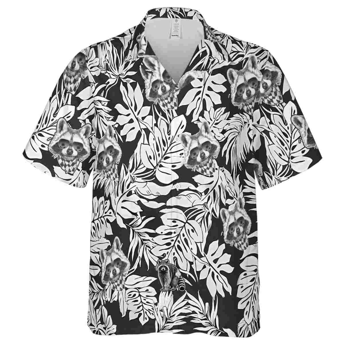 Raccoon Monstera Foliage Hawaiian Shirt Fashion forward Raccoon Monstera Foliage Hawaiian Shirt Fashion forward