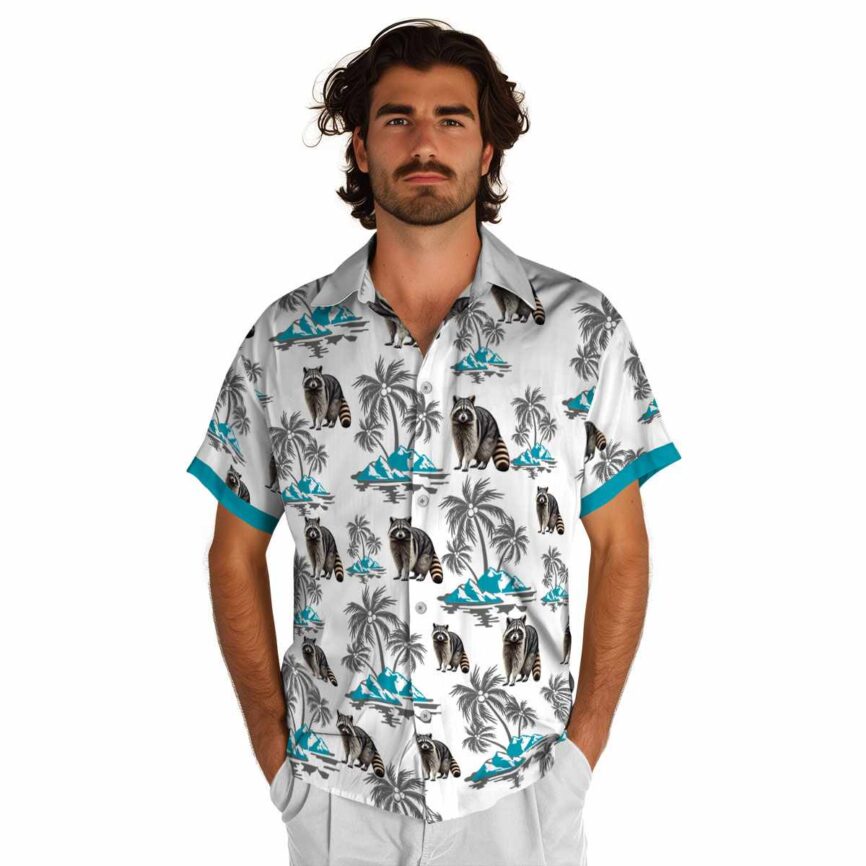 Raccoon Palm Island Graphic Hawaiian Shirt New Arrival
