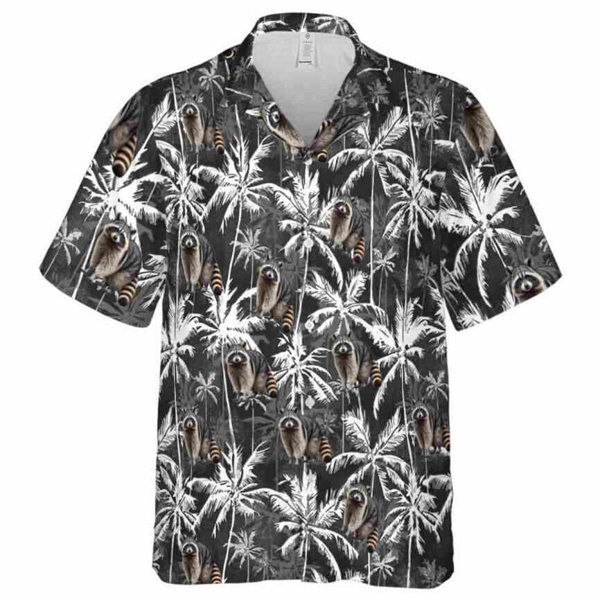 Raccoon Palm Themed Hawaiian Shirt Fashion forward